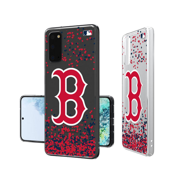 Boston Red Sox Confetti Clear Case - 757 Sports Collectibles