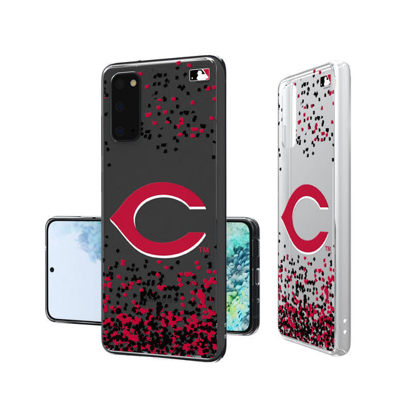 Cincinnati Reds Confetti Clear Case - 757 Sports Collectibles