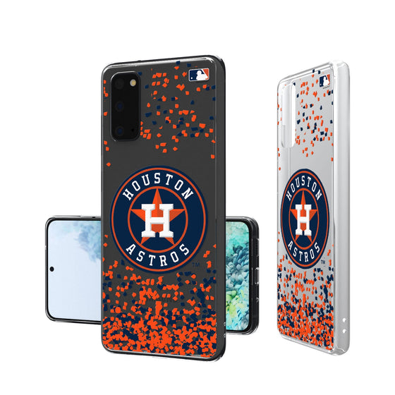 Houston Astros Confetti Clear Case - 757 Sports Collectibles