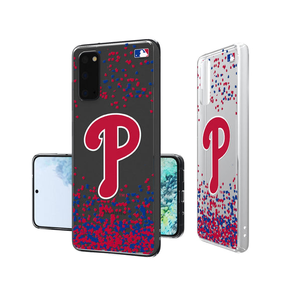 Philadelphia Phillies Confetti Clear Case - 757 Sports Collectibles