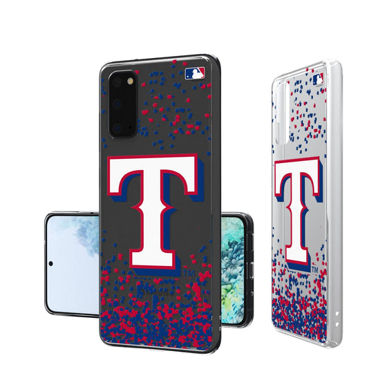 Texas Rangers Confetti Clear Case - 757 Sports Collectibles