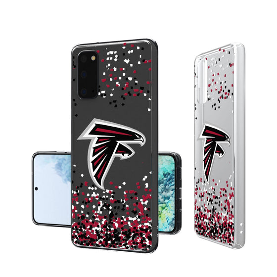 Atlanta Falcons Confetti Clear Case - 757 Sports Collectibles