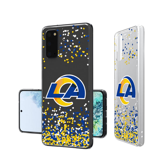 Los Angeles Rams Confetti Clear Case - 757 Sports Collectibles