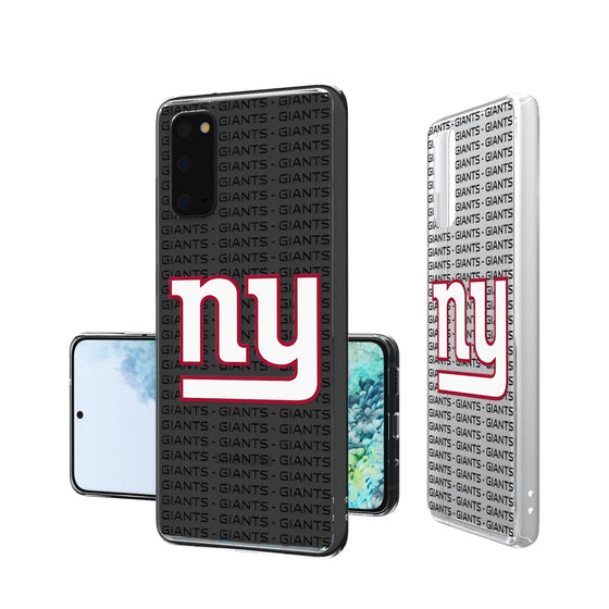 New York Giants Blackletter Clear Case - 757 Sports Collectibles