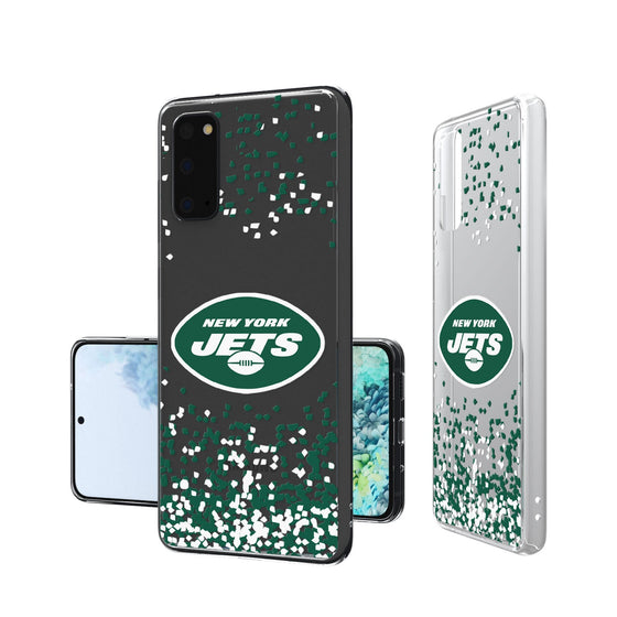 New York Jets Confetti Clear Case - 757 Sports Collectibles