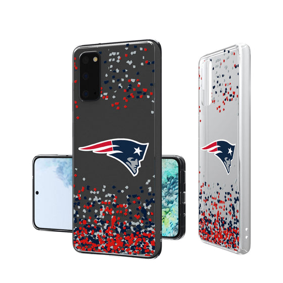 New England Patriots Confetti Clear Case - 757 Sports Collectibles