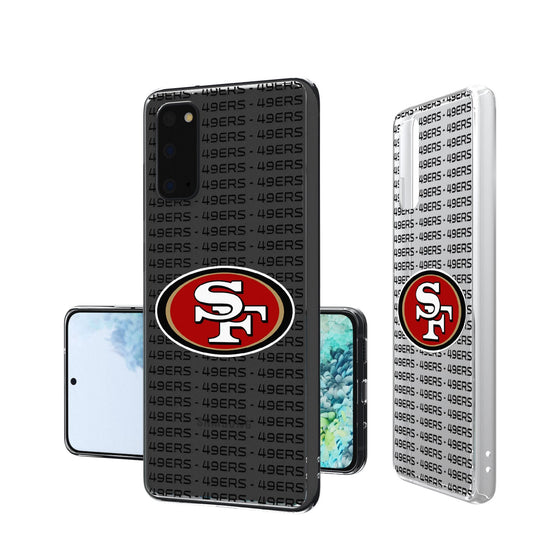 San Francisco 49ers Blackletter Clear Case - 757 Sports Collectibles