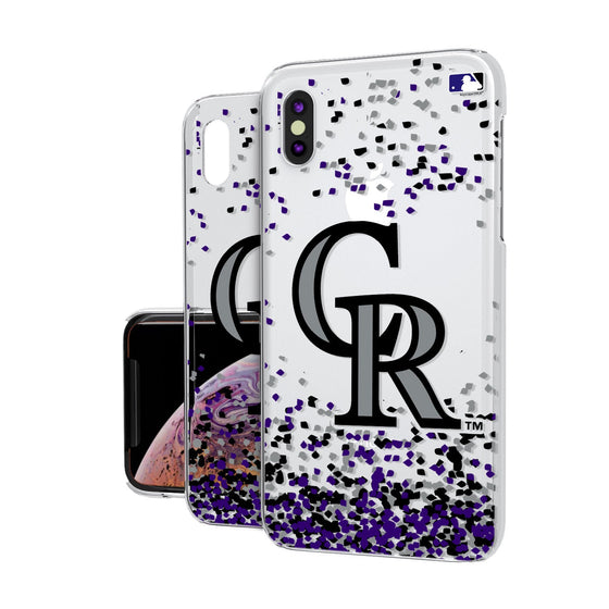 Colorado Rockies Confetti Clear Case - 757 Sports Collectibles