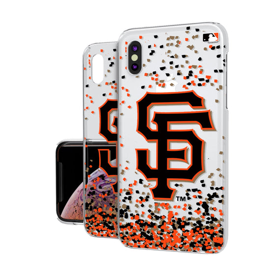 San Francisco Giants Confetti Clear Case - 757 Sports Collectibles