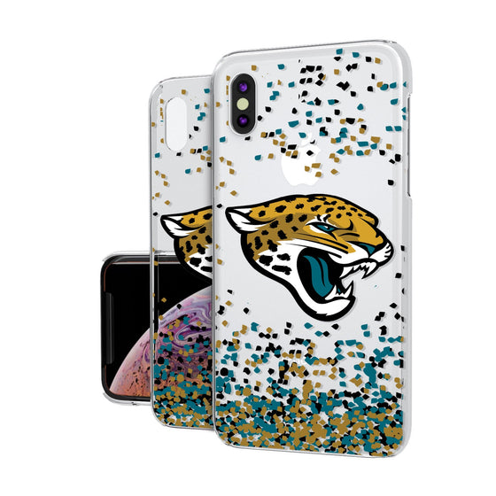 Jacksonville Jaguars Confetti Clear Case - 757 Sports Collectibles