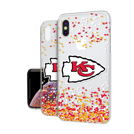 Kansas City Chiefs Confetti Clear Case - 757 Sports Collectibles