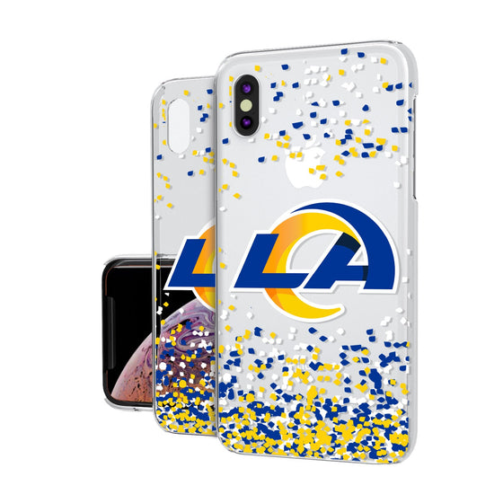 Los Angeles Rams Confetti Clear Case - 757 Sports Collectibles