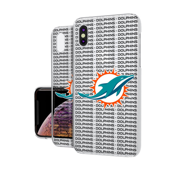 Miami Dolphins Blackletter Clear Case - 757 Sports Collectibles