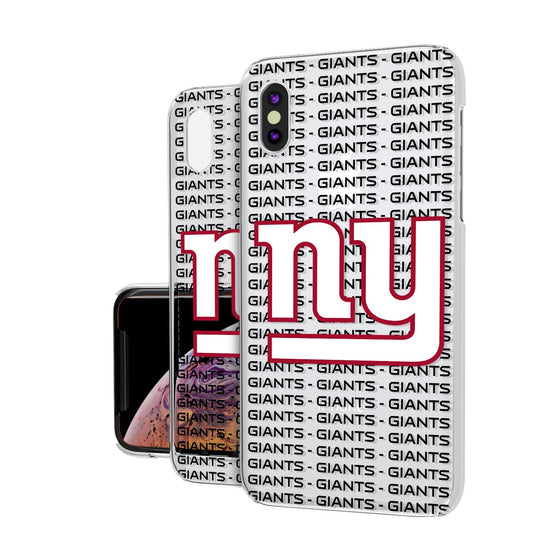 New York Giants Blackletter Clear Case - 757 Sports Collectibles