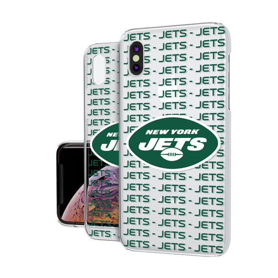 New York Jets Blackletter Clear Case - 757 Sports Collectibles