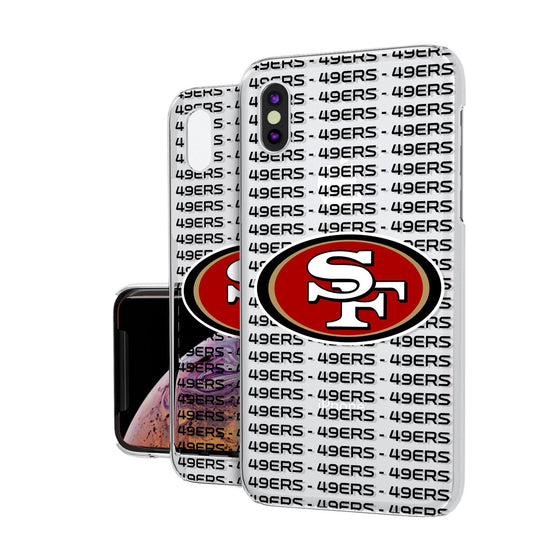 San Francisco 49ers Blackletter Clear Case - 757 Sports Collectibles