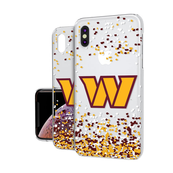 Washington Commanders Confetti Clear Case - 757 Sports Collectibles