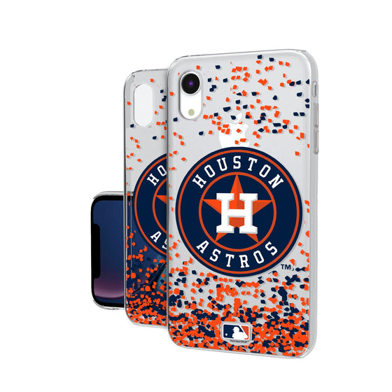 Houston Astros Confetti Clear Case - 757 Sports Collectibles