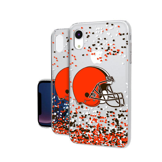 Cleveland Browns Confetti Clear Case - 757 Sports Collectibles