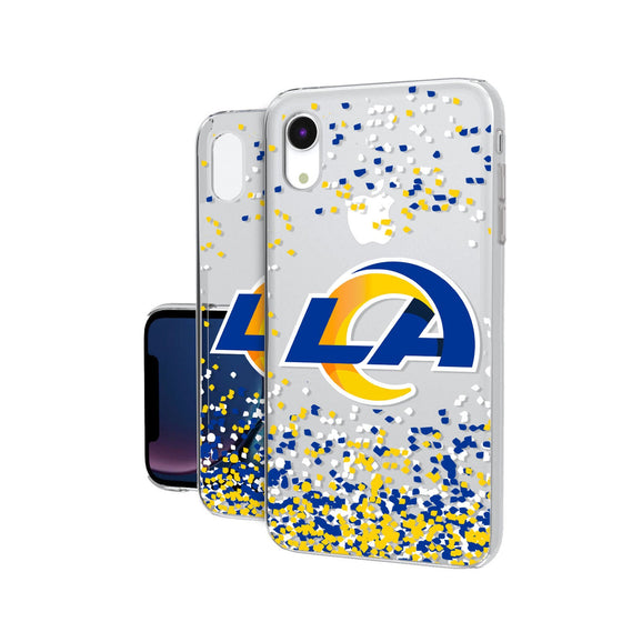 Los Angeles Rams Confetti Clear Case - 757 Sports Collectibles