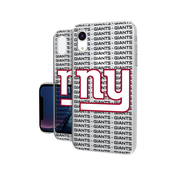 New York Giants Blackletter Clear Case - 757 Sports Collectibles