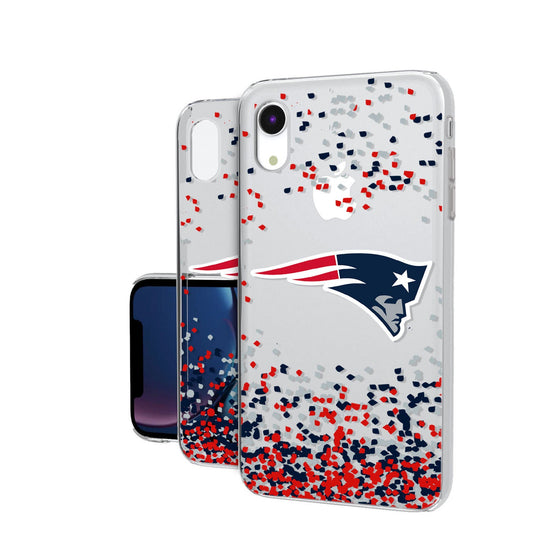 New England Patriots Confetti Clear Case - 757 Sports Collectibles