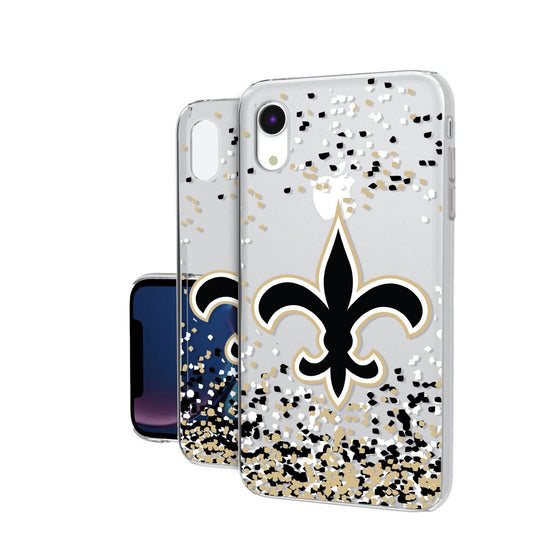 New Orleans Saints Confetti Clear Case - 757 Sports Collectibles