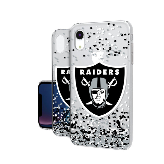 Las Vegas Raiders Confetti Clear Case - 757 Sports Collectibles