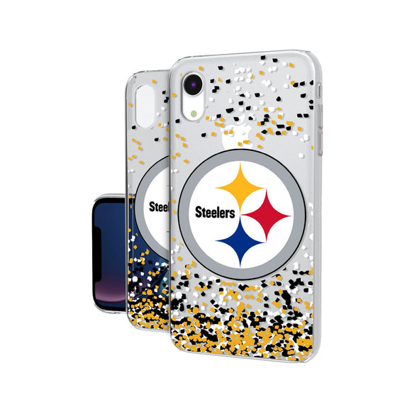 Pittsburgh Steelers Confetti Clear Case - 757 Sports Collectibles