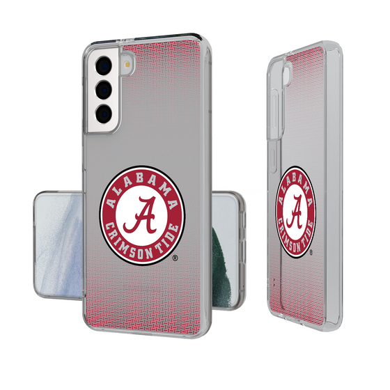 Alabama Crimson Tide Linen Clear Phone Case-1