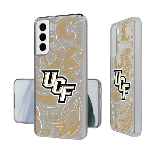Central Florida Golden Knights Paisley Clear Case-1