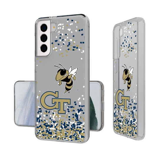 Georgia Tech Yellow Jackets Confetti Clear Case-1