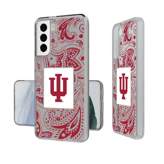 Indiana Hoosiers Paisley Clear Case-1