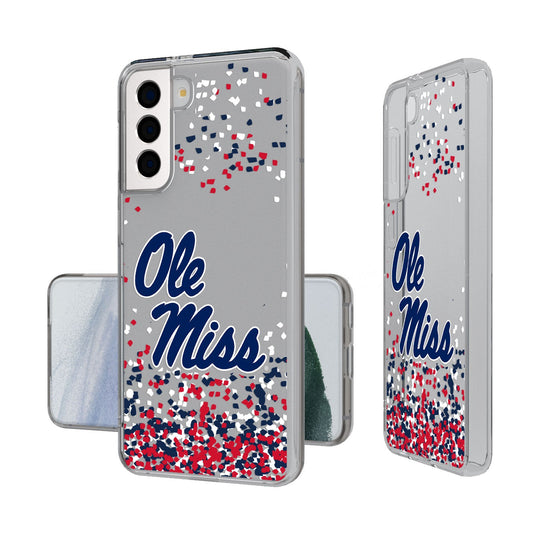 Mississippi Ole Miss Rebels Confetti Clear Case-1