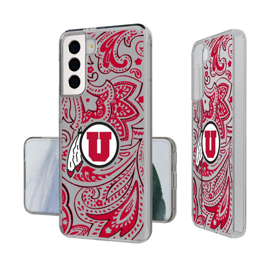 Utah Utes Paisley Clear Case-1