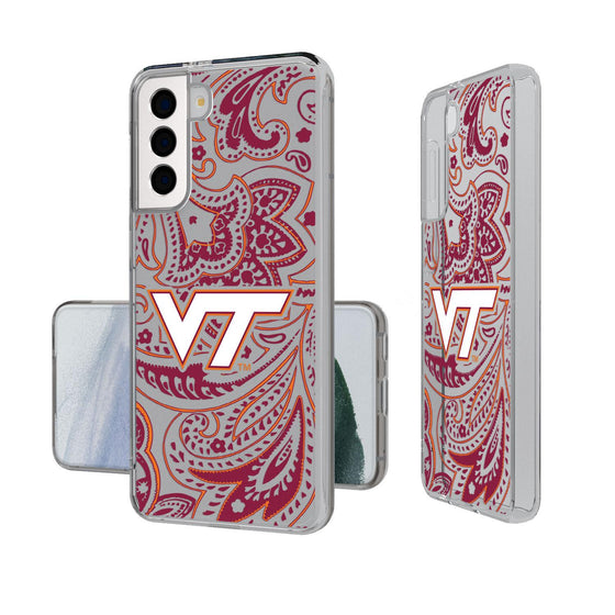 Virginia Tech Hokies Paisley Clear Case-1