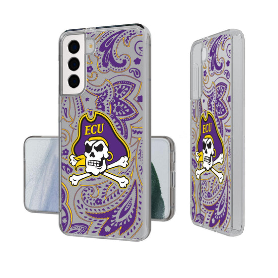 East Carolina Pirates Paisley Clear Case-1