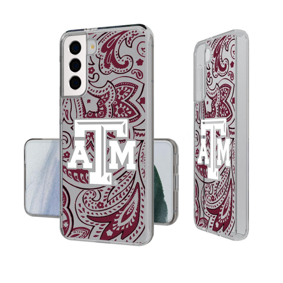 Texas A&M Aggies Paisley Clear Case-1