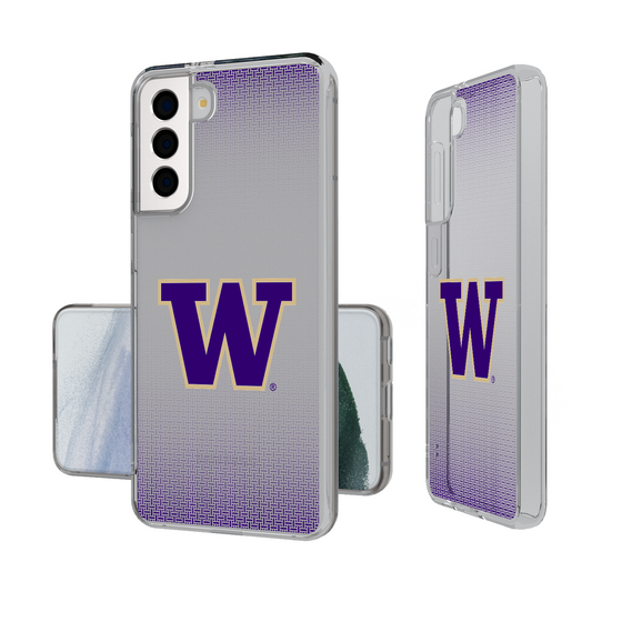 Washington Huskies Linen Clear Phone Case-1