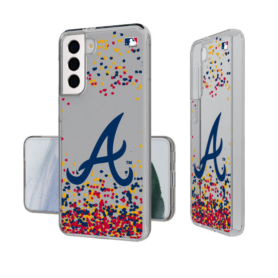 Atlanta Braves Confetti Clear Case - 757 Sports Collectibles