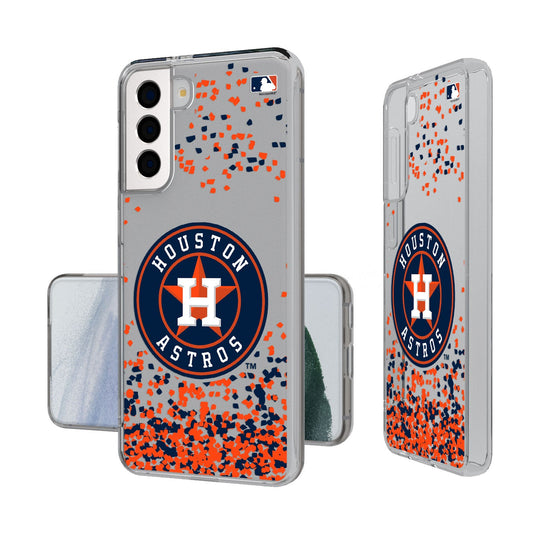 Houston Astros Confetti Clear Case - 757 Sports Collectibles