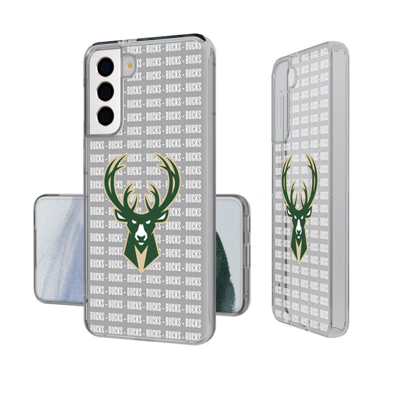 Milwaukee Bucks Blackletter Clear Case-1