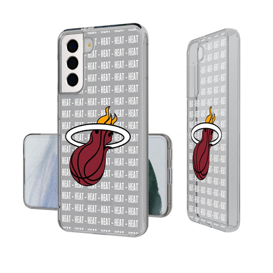 Miami Heat Blackletter Clear Case-1