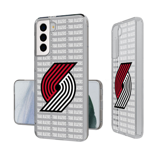 Portland Trail Blazers Blackletter Clear Case-1