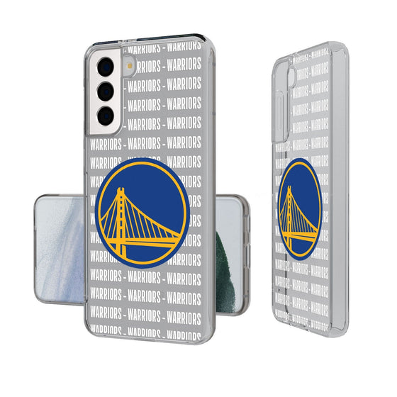 Golden State Warriors Blackletter Clear Case-1