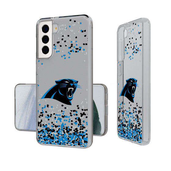 Carolina Panthers Confetti Clear Case - 757 Sports Collectibles