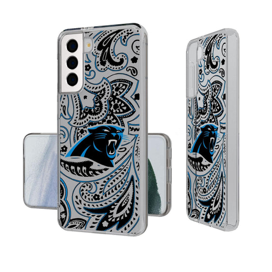 Carolina Panthers Paisley Clear Case-1