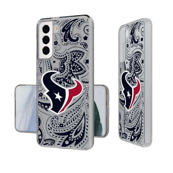 Houston Texans Paisley Clear Case-1