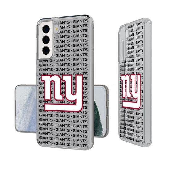 New York Giants Blackletter Clear Case - 757 Sports Collectibles