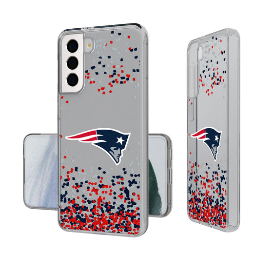 New England Patriots Confetti Clear Case - 757 Sports Collectibles